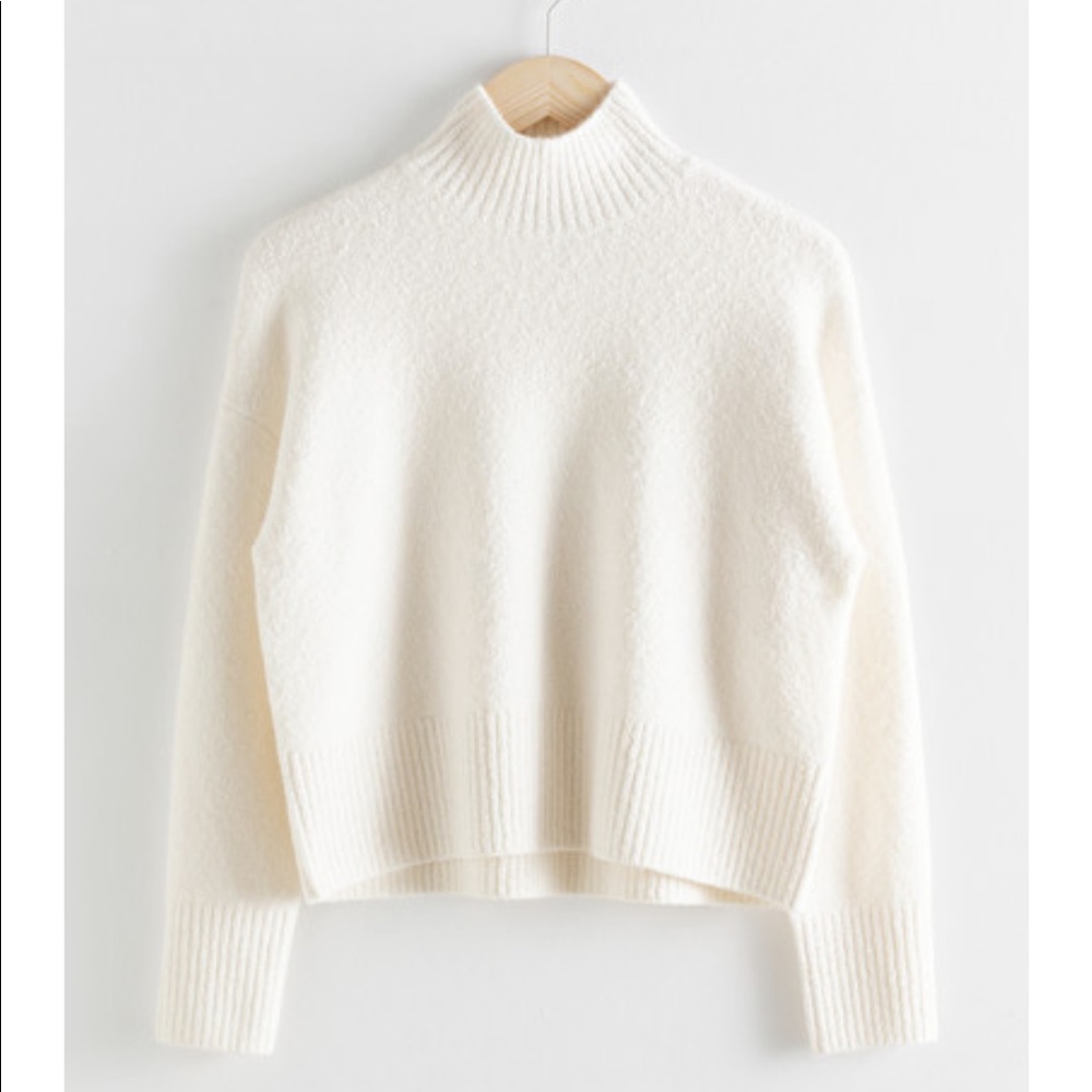 & Other Stories Cream Turtleneck Sweater